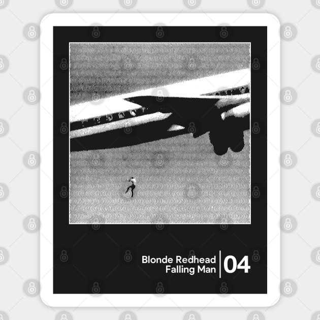 Blonde Redhead - Falling Man / Minimalist Graphic Artwork Design Magnet by saudade